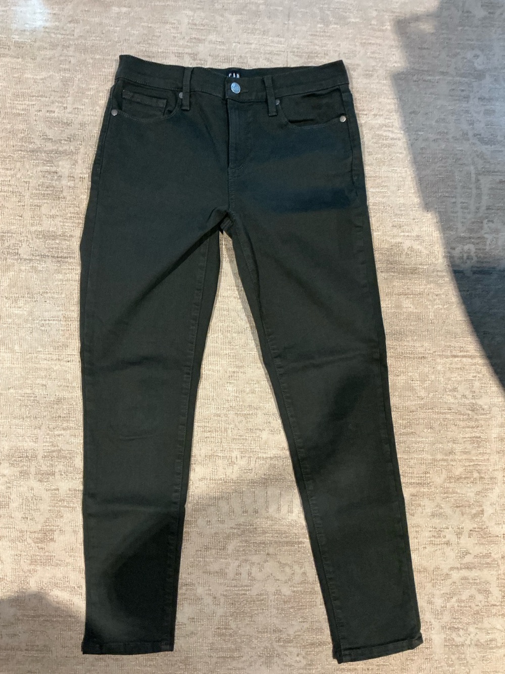 GAP Women's Dark Green Skinny Jeans